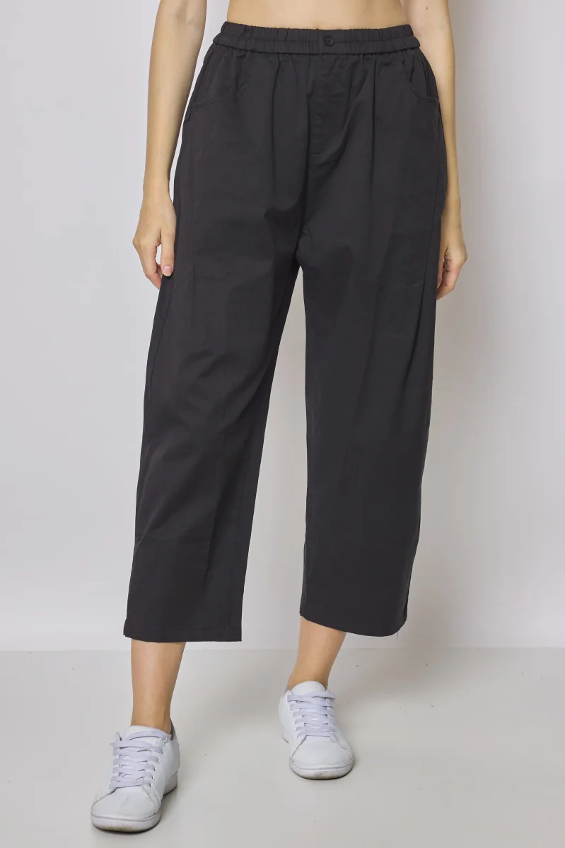 Pantalon mom en coton et tencel - Imagen 5