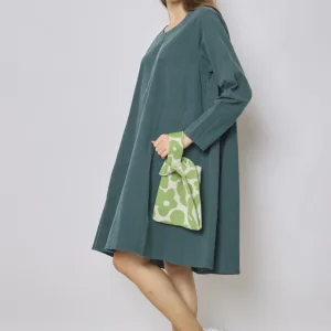 Robe mi longue en coton et tencel