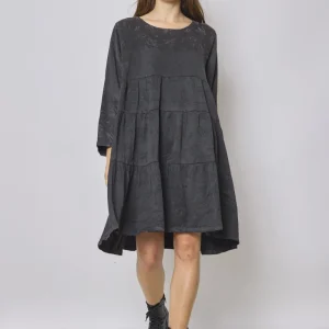 Robe courte grise