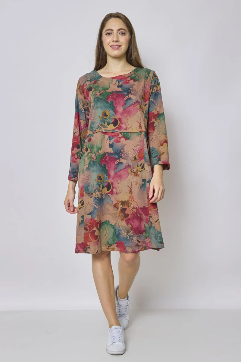 Robe en coton colorée
