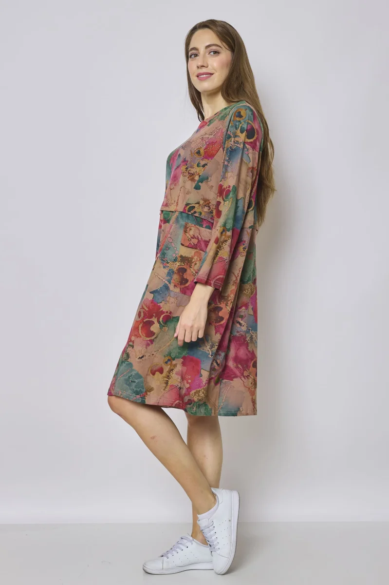 Robe en coton colorée - Imagen 3