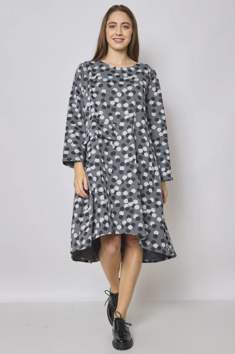 Robe grise à pois - Imagen 2