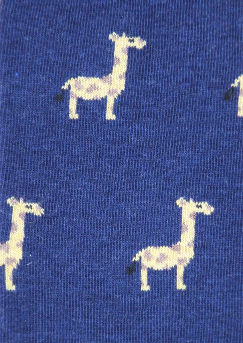 CALCETINES JIRAFAS AZUL MARINO - Imagen 3