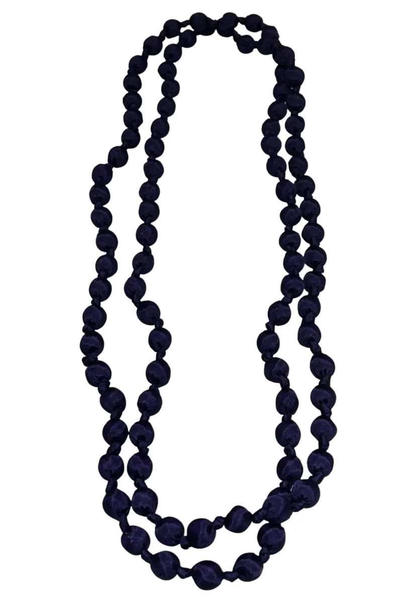 Collar Il Baco Da Seta Bolas Seda Morado 16.3 - Imagen 3