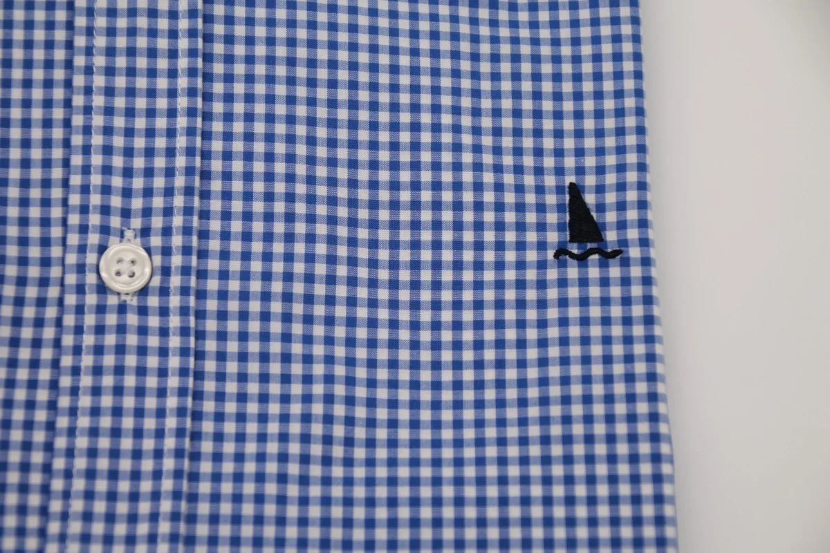 CAMISA CUADRO VICHY AZULÓN / BOTONES EN EL CUELLO - Imagen 5