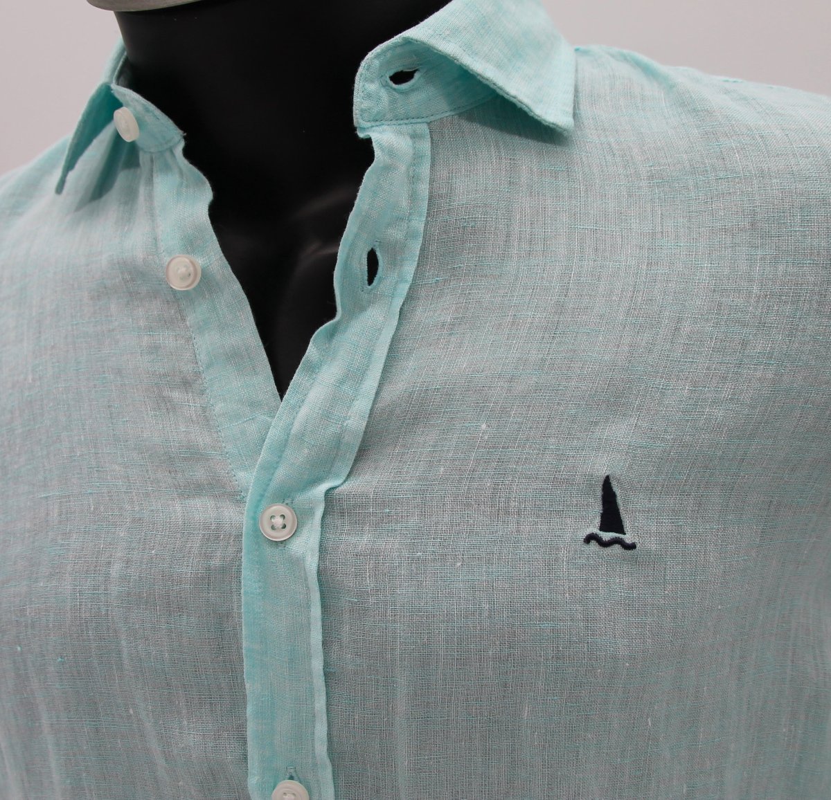 CAMISA LINO AZUL CIELO - Imagen 3