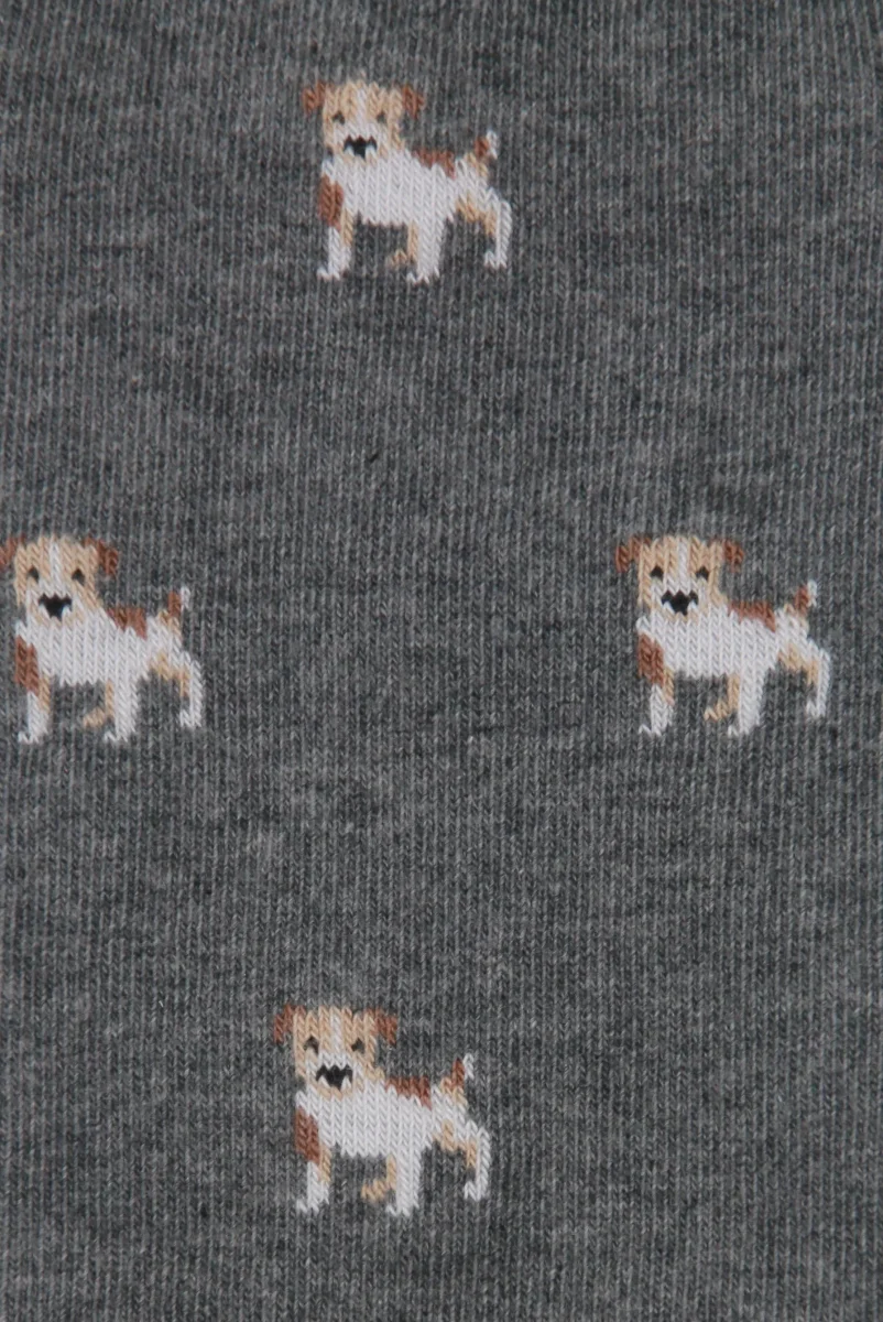 CALCETINES JACK RUSSEL GRIS - Imagen 3