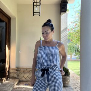 Conjunto Campiña de cuadros Vichy