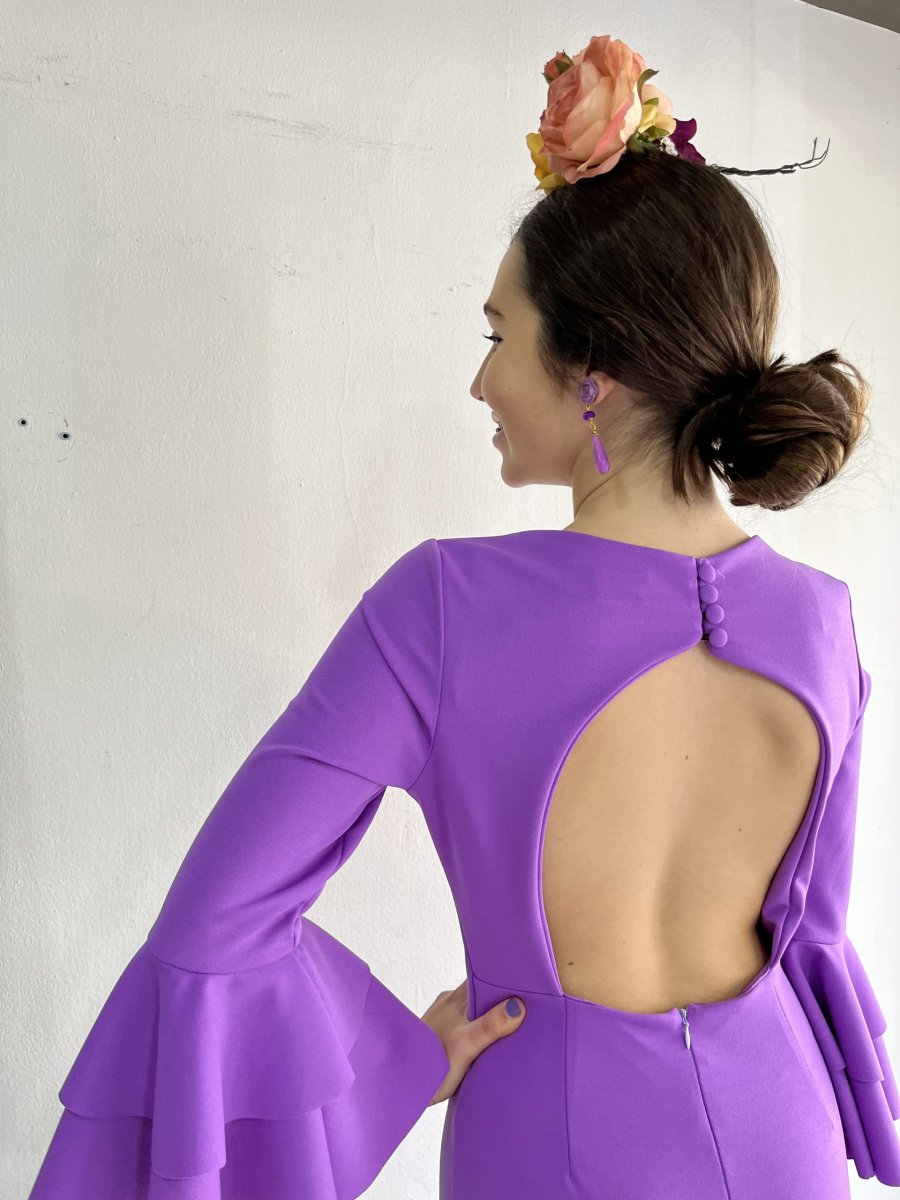 Modelo Ajoli Lila – Outlet Traje de Flamenca - Imagen 4