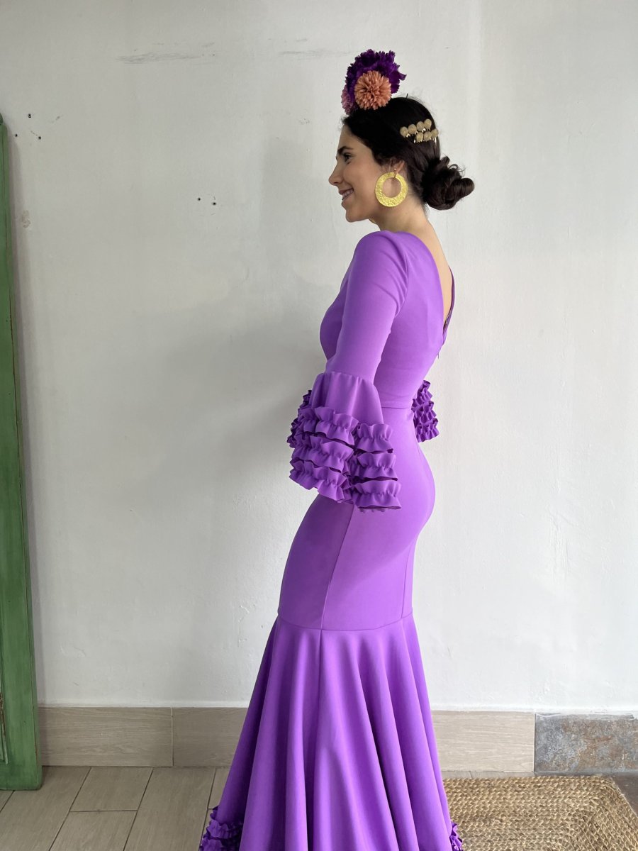 Modelo Canastero Lila – Outlet Traje de Flamenca - Imagen 5