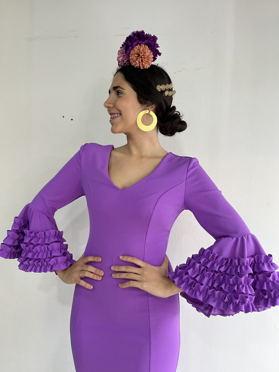 Modelo Canastero Lila – Outlet Traje de Flamenca - Imagen 4