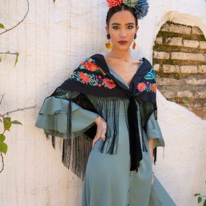 Modelo Amazona Verde Jaboneta – Outlet Traje de Flamenca