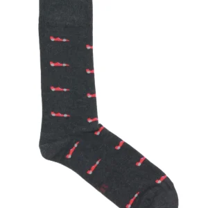 CALCETINES FÓRMULA 1 GRIS MARENGO - ROJO
