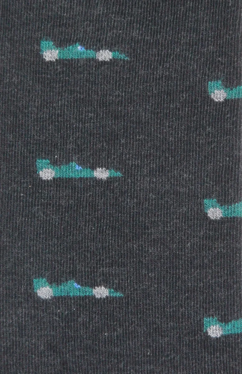 CALCETINES FÓRMULA 1 GRIS MARENGO - VERDE - Imagen 3