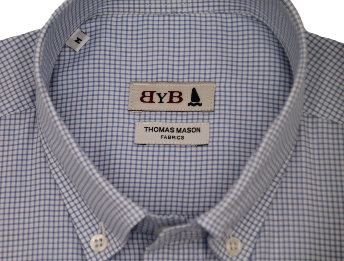 CAMISA BYB X THOMAS MASON - CUADRO FINO / BOLSILLO - Imagen 4