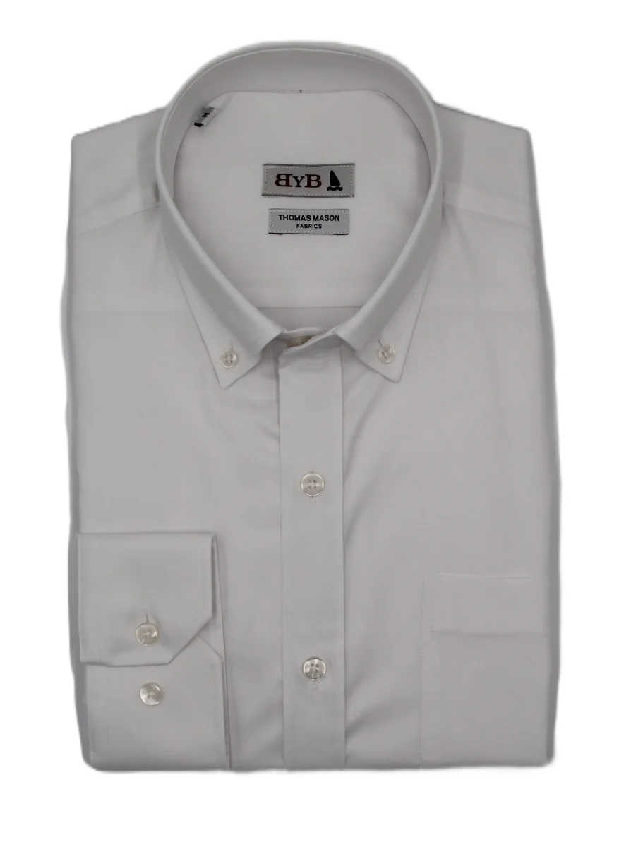 CAMISA BYB X THOMAS MASON - BLANCA / BOLSILLO - Imagen 2