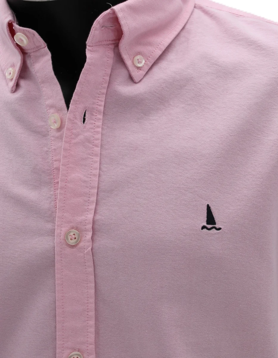 CAMISA OXFORD ROSA / BOTONES EN EL CUELLO - Imagen 3