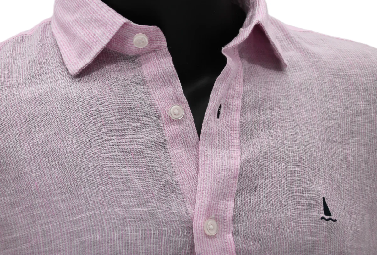 CAMISA MILRAYAS ROSAS Y BLANCAS - Imagen 3