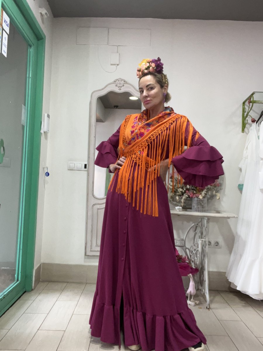 Modelo Amazona Buganvilla – Outlet Traje de Flamenca - Imagen 6