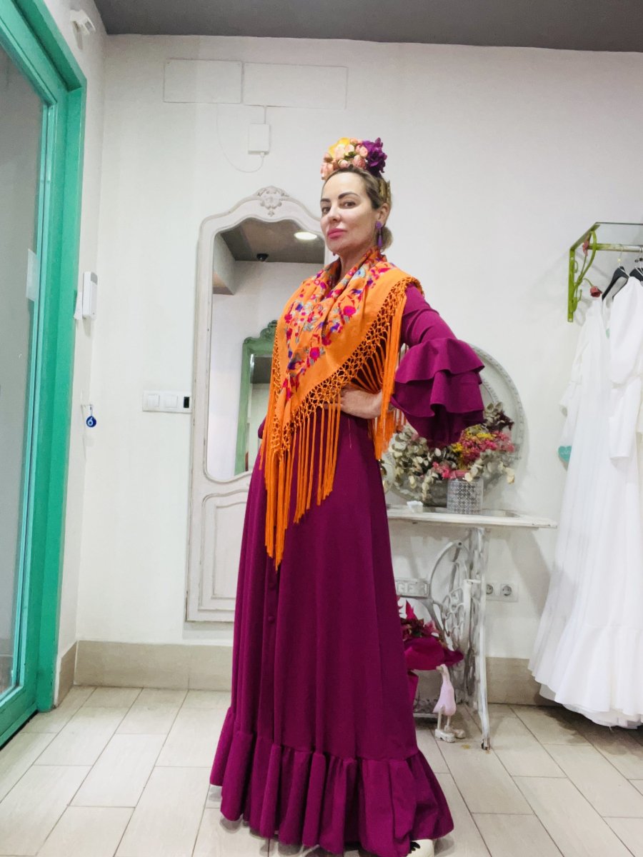 Modelo Amazona Buganvilla – Outlet Traje de Flamenca - Imagen 2