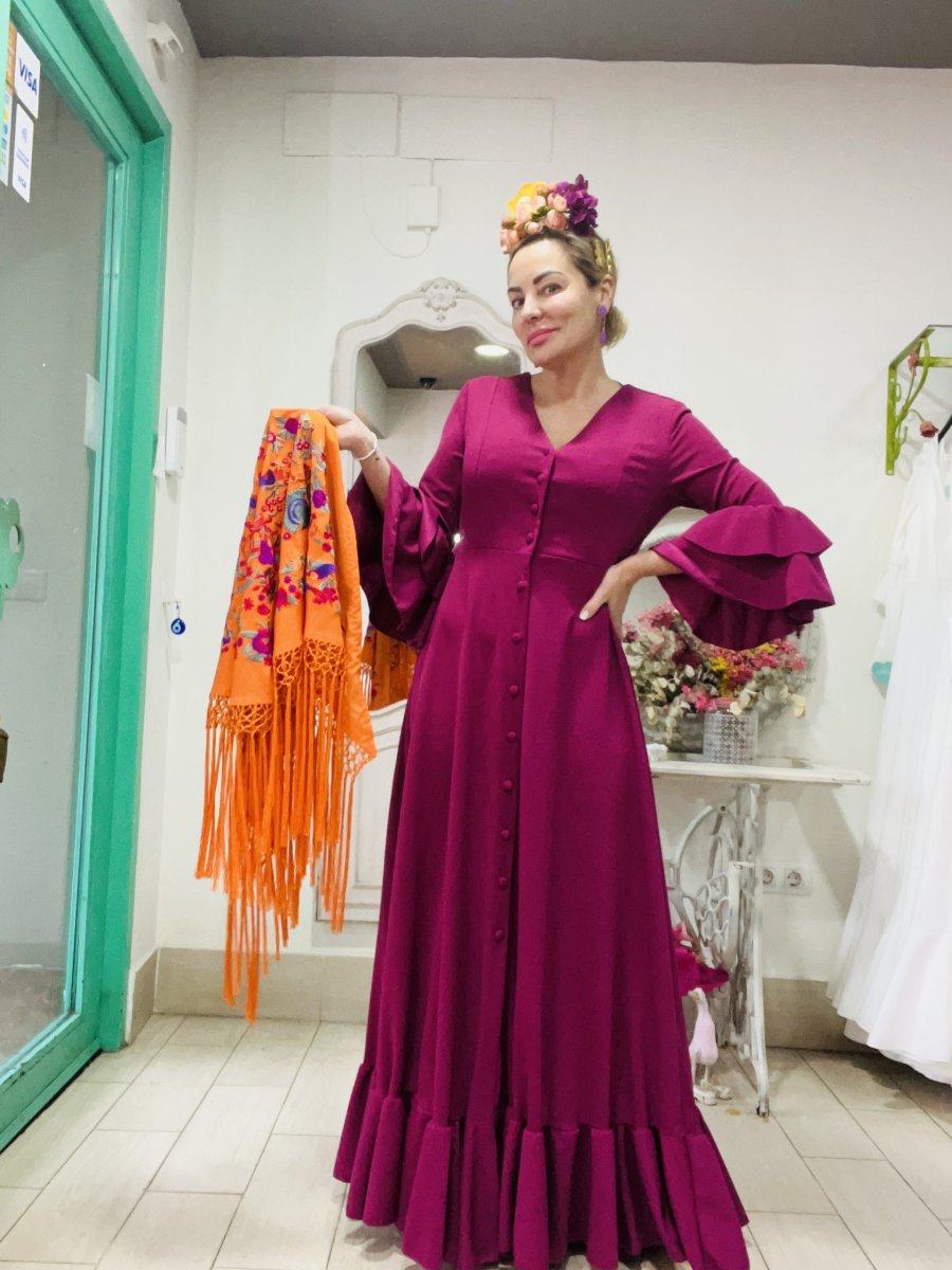Modelo Amazona Buganvilla – Outlet Traje de Flamenca - Imagen 3