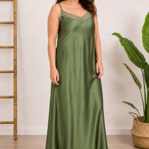 Vestido Raso Kaki