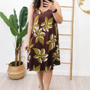 Vestido Palm Marron