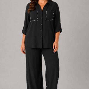 Conjunto Crep Bolsillos Negro