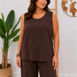 Top Crep Tachuelas Marron