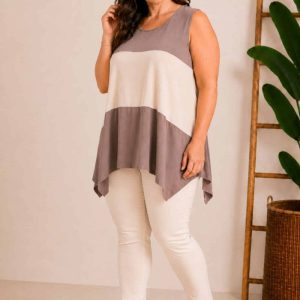 Top Tirantes Bicolor Vison