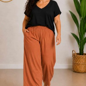 Pantalon Viscosa Ancho Caldero