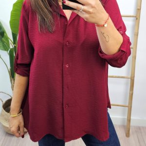 Camisa Graciela Burdeos
