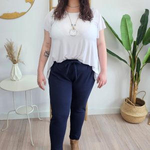 Pantalón Lazo Pique Marino