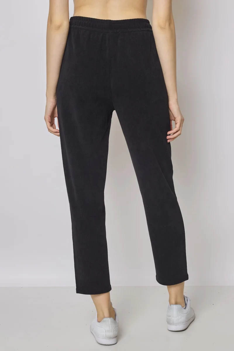Jogging noir pantalon cigarette - Imagen 5