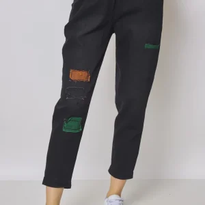 Jean noir patchwork