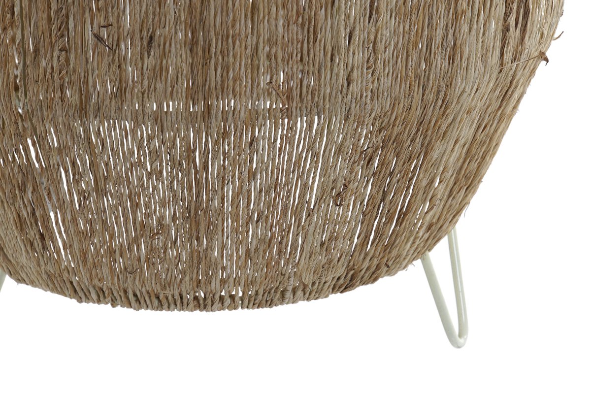 Lámpara de Pie Cilíndrica de Yute Natural y Metal para Salón y Dormitorio - Imagen 5