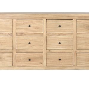 Cómoda Mindi 12 Cajones de Madera Natural