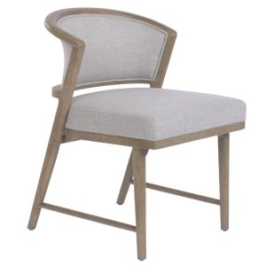 Silla de Comedor Fresno y Poliéster Diseño Envolvente