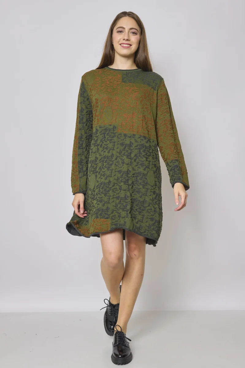 Robe pull verte - Imagen 2