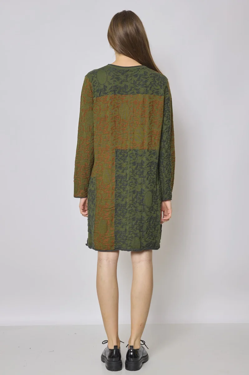 Robe pull verte - Imagen 4
