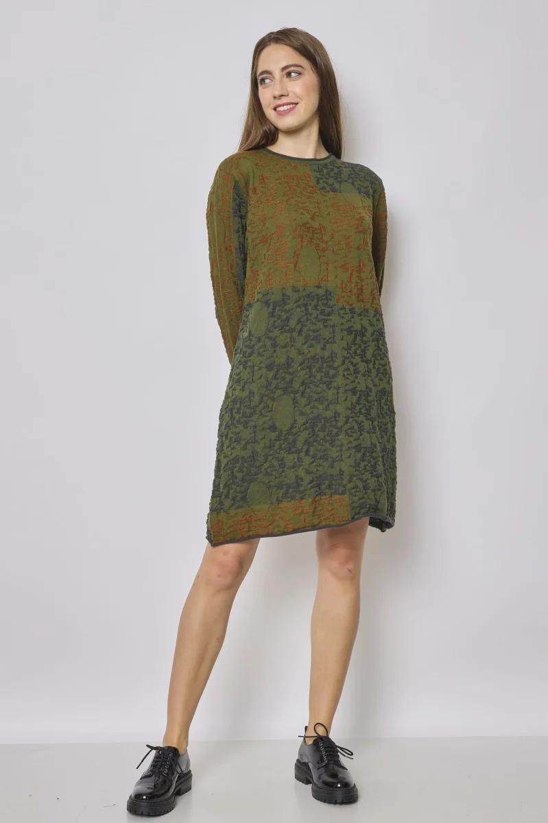 Robe pull verte - Imagen 3