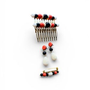 Conjunto Flamenco Real: Coral, Negro y Hueso