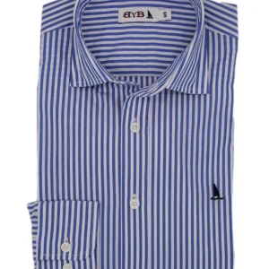 CAMISA RAYAS AZULÓN Y  BLANCA