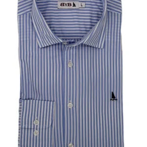 CAMISA RAYAS AZUL CLARO Y BLANCAS