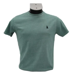 CAMISETA VERDE CLARO LOGO BORDADO