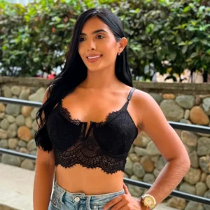 Crop Top Encaje En V