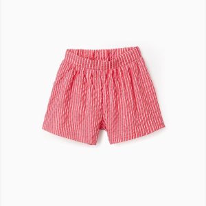 Short de Rayas en Rojo y Blanco Zippy