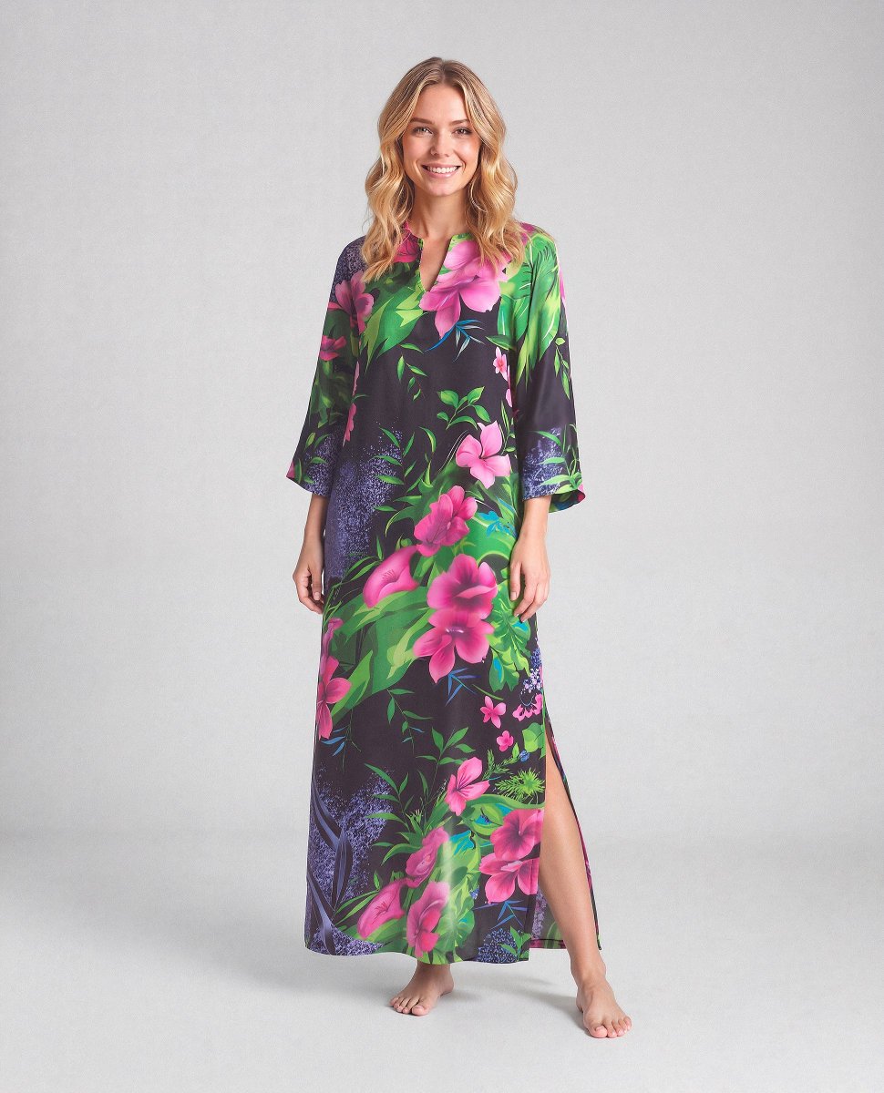 Kaftan seda natural manga corta - Imagen 3