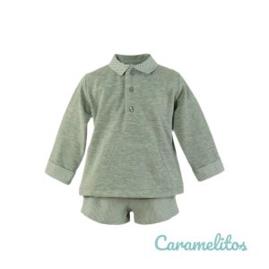 Conjunto Bebe Niño Verde Agua