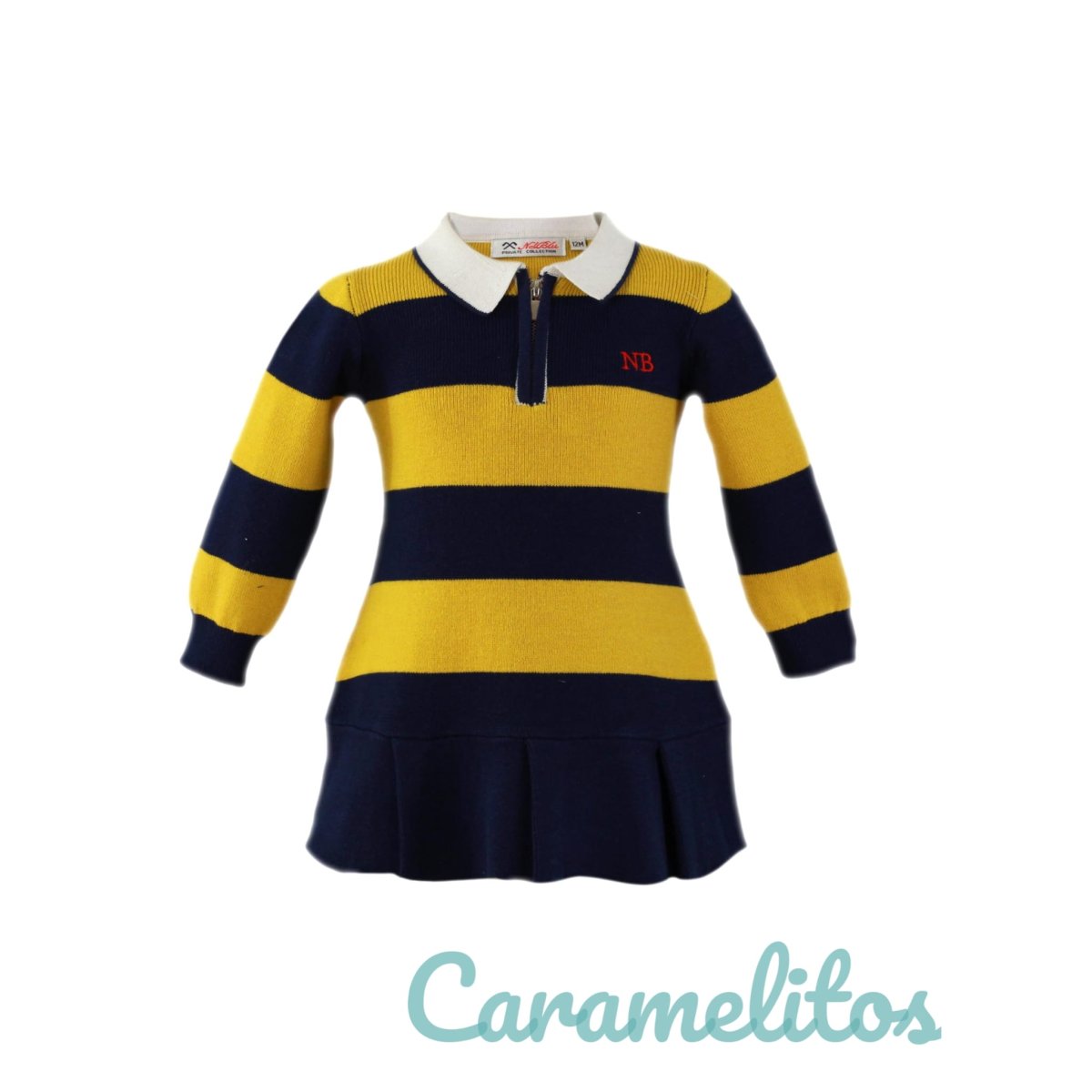 Vestido Nelblu Mostaza - Imagen 5